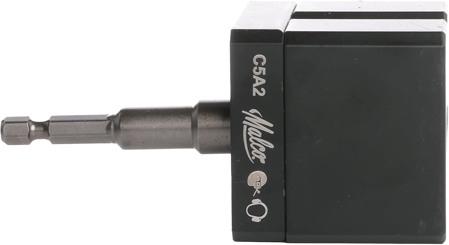 Malco C5A2 TurboCrimper® IMPACT Driver Attachment – 78% Faster Than Manual Crimping | 30–24 Gauge Round Duct & Spiral Duct | 1/4' Hex Chuck | No Setup | Fits 12V+ Cordless Impact Drivers
