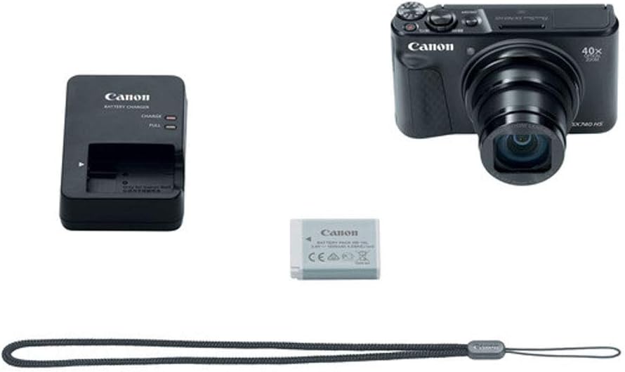 Canon PowerShot SX740 HS Digital Camera + 32GB Memory Card + Point & Shoot Case + USB Card Reader + Lens Cleaning Pen + LCD Screen Protectors + Photo4Less Cleaning Cloth – Accessory Bundle (Black)