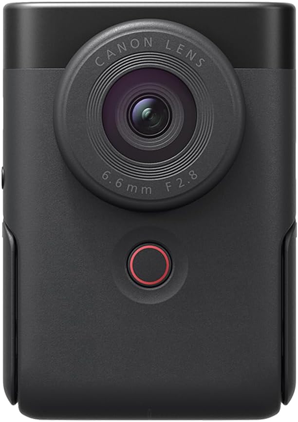 Canon PowerShot V10 Compact Vlogging Camera, 1' CMOS Sensor, 4K Video Streaming, Built‑in Wide‑Angle Zoom Lens, Flip‑LCD & Stereo Mic, Image Stabilization, Creator Studio in Your Pocket, Black