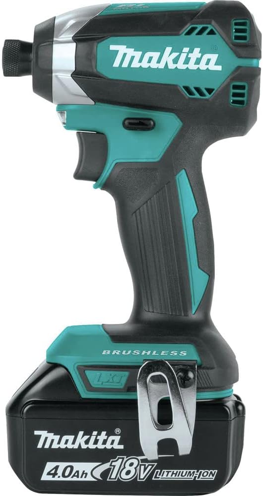 Makita XT269M 18V LXT Lithium-Ion Brushless Cordless 2-Pc. Combo Kit (4.0Ah), Blue