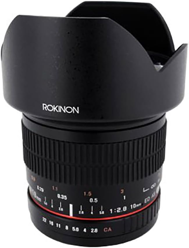 Rokinon 10mm F2.8 ED AS NCS CS Ultra Wide Angle Lens for Fuji X Mount Digital Cameras (10M-FX)