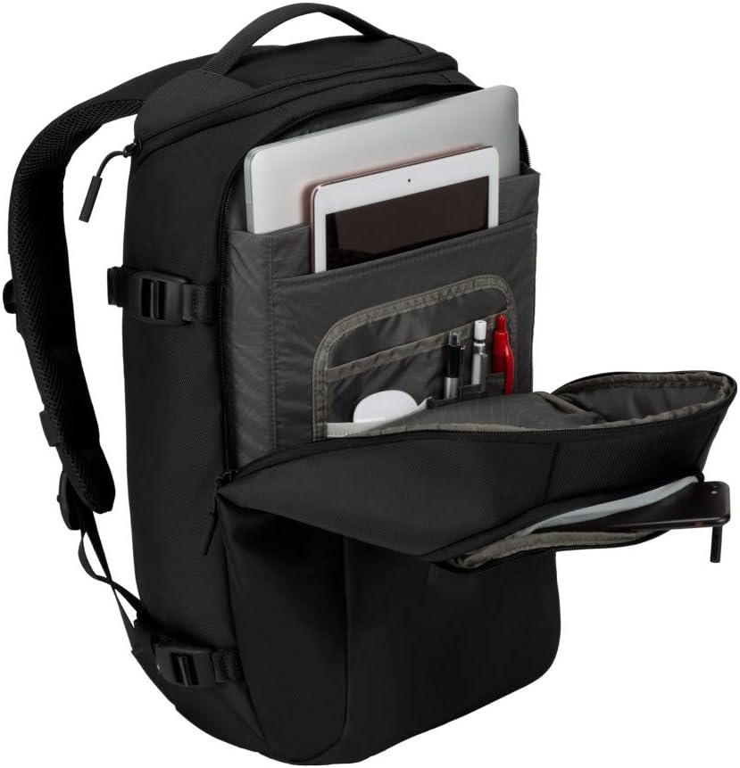 Incase DSLR BackPack with Durable 840D Nylon - 26L Weather Resistant Camera Bag designed for Photographers and Videographers, Customizable Dividers to Secure all Equipment, Quick Access Pocket - Black