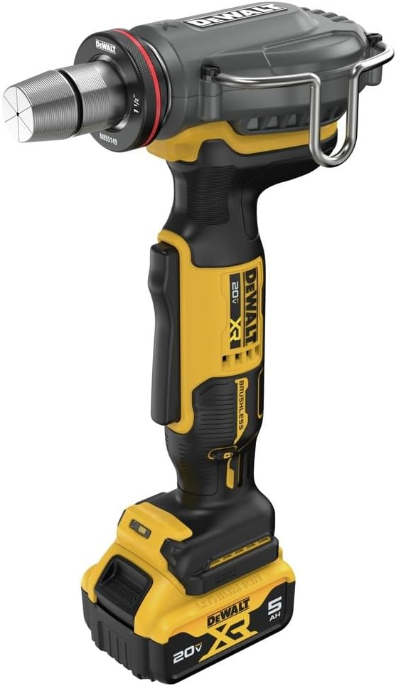 DEWALT 20V MAX XR PEX Expander Tool Kit with 1', 1-1/4', and 1-1/2' Expansion Heads, Battery and Charger Included (DCE410P1)