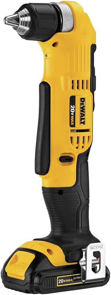 DEWALT DCD740C1 Right Angle Drill Kit, Yellow, 0.5