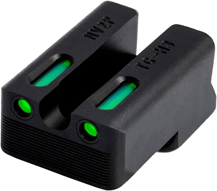 Truglo TFX PRO Handgun Sight, Glowing Shock Proof Tritium and Fiber Optic Night Sight for Handguns, Compact, Durable, and Snag Free Sight