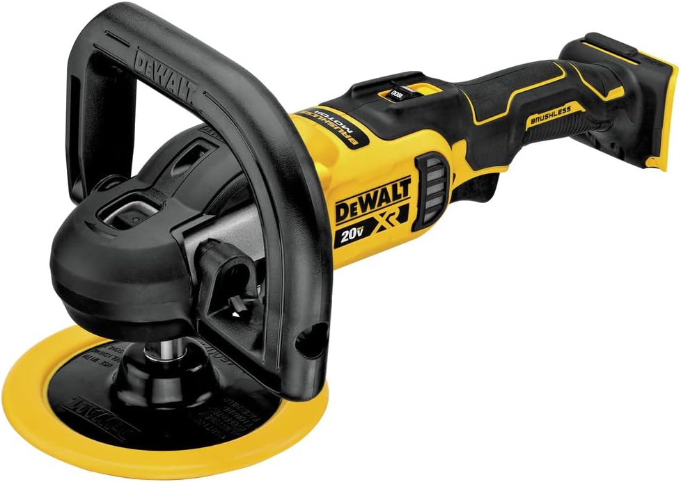 DEWALT 20V MAX* XR Cordless Polisher, Rotary, Variable Speed, 7-Inch, 180 mm, Tool Only (DCM849B)