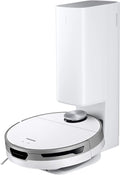 SAMSUNG Jet Bot+ Robot Vacuum Cleaner w/ Clean Station, Automatic Emptying, Precision Cleaning, 5-Layer Filter, Intelligent Power Control for Hardwood Floors, Carpets, Area Rugs, VR30T85513W/AA, White