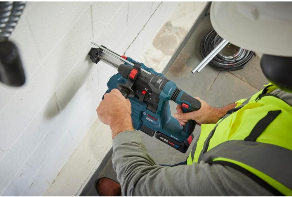 Bosch GBH18V-22K24 18V Brushless SDS-plus® Bulldog™ ¾ In. Rotary Hammer Kit with (2) CORE18V® 4 Ah Advanced Power Batteries