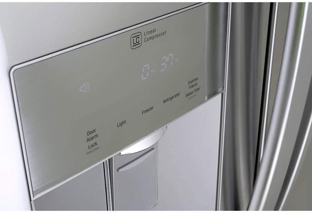LG LFDS22520S - Refrigerator/Freezer - French Door Bottom Freezer with Water Dispenser - Stainless Steel
