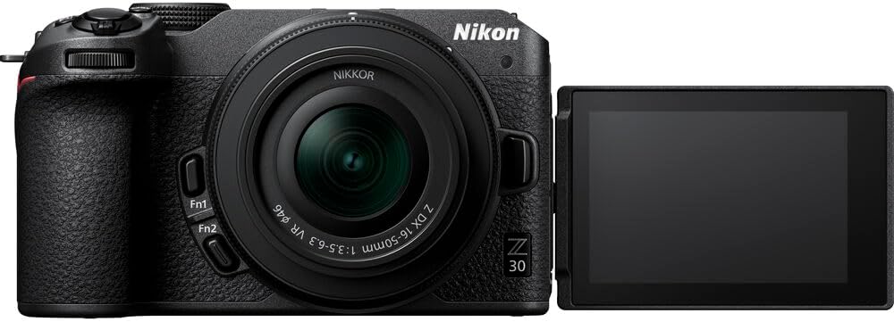 Nikon Z30 Mirrorless Camera with 16-50mm and 50-250mm Lenses + Soft Case + Cleaning Kit + Memory Card Wallet + Extreme PRO 64GB Card + Card Reader + Hand Strap + 12 Inch Flex Tripod