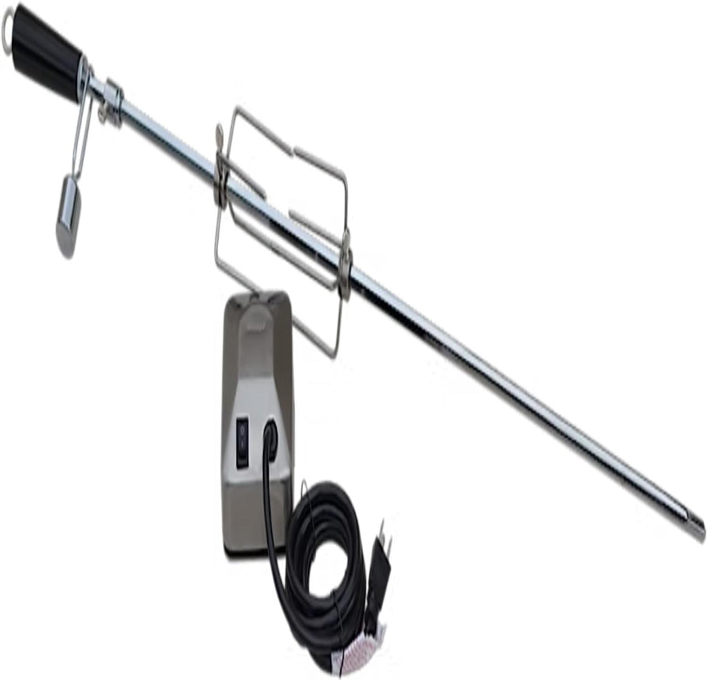 Kokomo BBQ Grill Rotisserie Kits for 5 Burner | Heavy Duty Stainless Steel Rotisserie Kits with 120V Motor | Adjustable Spit Rod with Handle for Grills, Charcoal Spit, Backyard, Outdoor Party