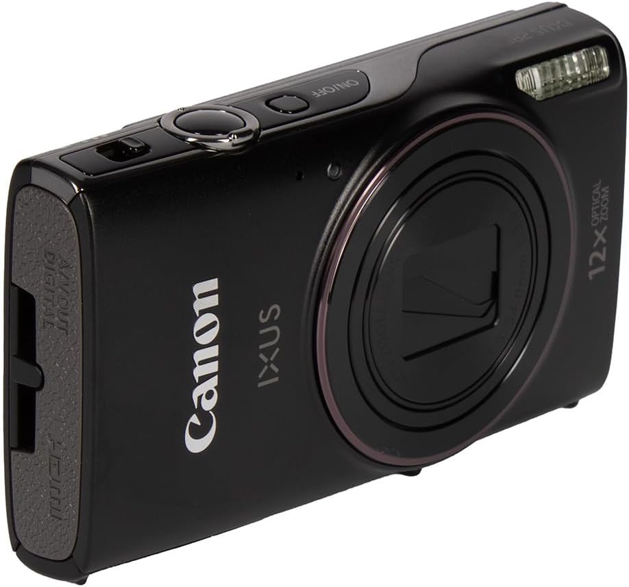 Canon IXUS 285 HS A (PowerShot Elph 360 HS A) Digital Camera (Black) (Refurbished)