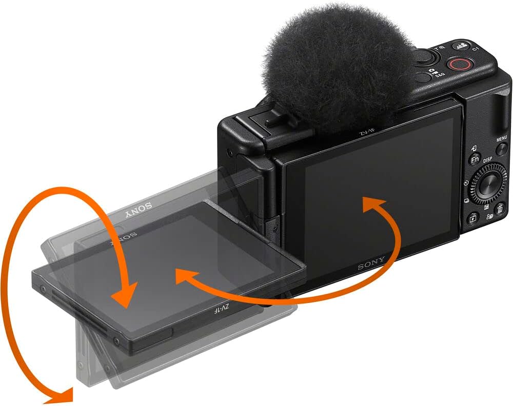 Sony ZV-1F Vlogging Camera (Black) 20.1 MP 1' Sensor | Ultra-Wide 20mm Lens |4K Video | Compact Creator Kit with Case, 64GB Card, NP-BX1 Battery, Card Reader, Photo Software, HDMI Cable and More