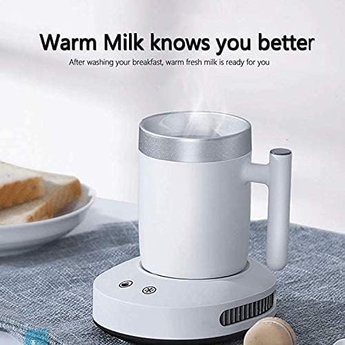 Electric Cooler Coffee Warmer and Cooler - 2 in 1 Beverage Warmer and Drink Cooler with Mug Fast Cooling and Fast Heating Constant Temperature Heating and Cooling Cup for Office Desk Use