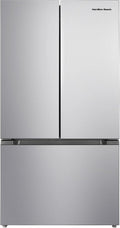 Hamilton Beach HBF2067 French Door Full Size Refrigerator with Freezer Drawer, 20.3 cu ft, Stainless Steel