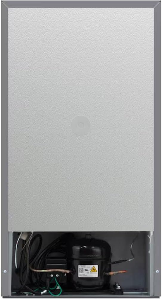 3.1 cu. ft. 2-Door Retro Mini Refrigerator in Stainless Steel