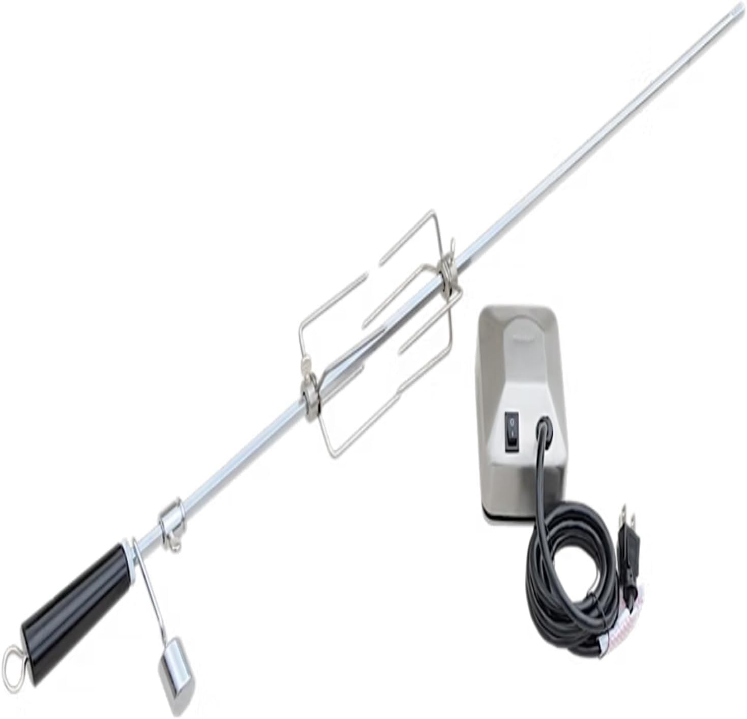 Kokomo BBQ Grill Rotisserie Kits for 4 Burner | Heavy Duty Rotisserie Kits with 120V Motor | Adjustable Spit Rod with Handle for Grills, Charcoal Spit, Backyard, Outdoor Party