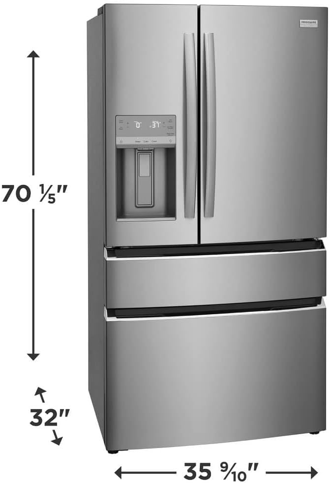 Frigidaire Gallery 21.5 cu. ft. 4-Door French Door Refrigerator in Stainless Steel, Counter-Depth GRMC2273CF