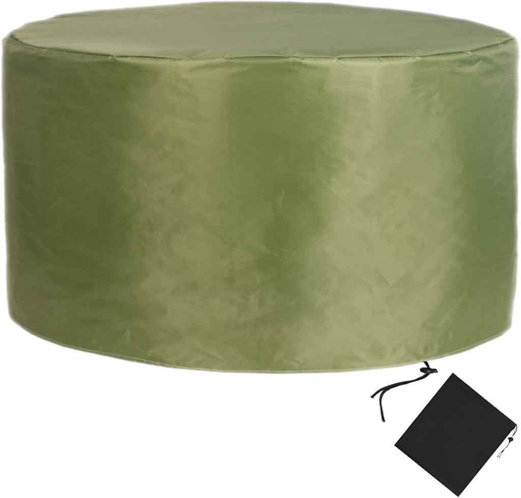 YSUEFIJO Patio Furniture Cover Grass Green 91x47in Garden Furniture Covers Waterproof Round Table Cover 420D Oxford Fabric Anti-UV Tear-Resistant Easy to Clean for Sofa Dining Table and Chairs