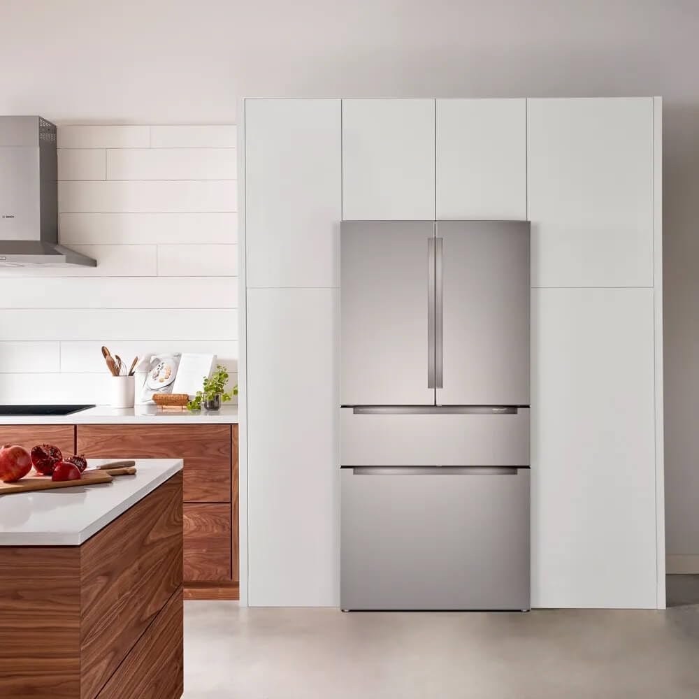 800 Series 36 in. 21 cu. ft. Smart Counter Depth French Door Recessed Handle Refrigerator Stainless Steel, Ice and Water