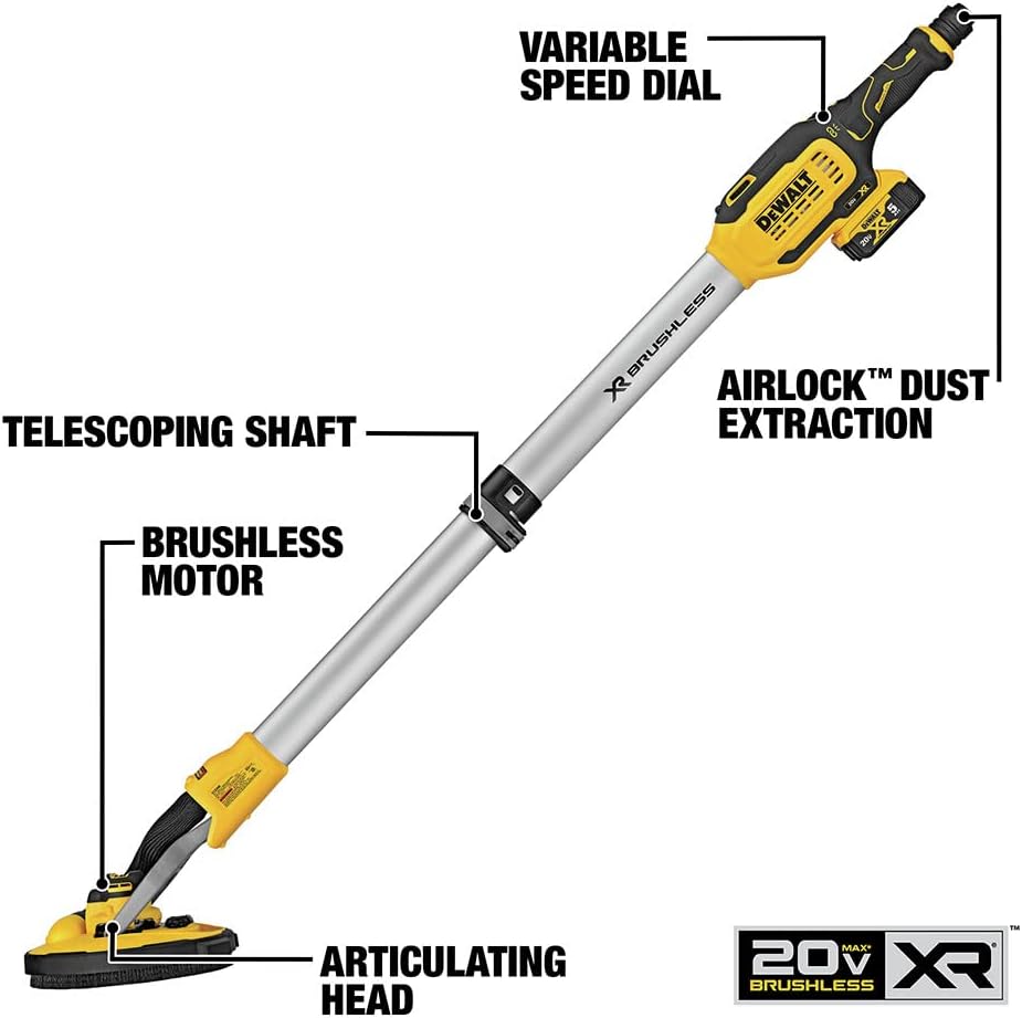 DEWALT 20V MAX Cordless Drywall Sander, Tool Only (DCE800B)