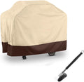 Heavy Duty Grill Cover 900D Oxford Cloth with PVC Liner, Outdoor Covers Waterproof Windproof Snowproof Sunproof, with Cinch Straps and Drawstring, with Grill Brush(Size:67 * 24 * 46in)