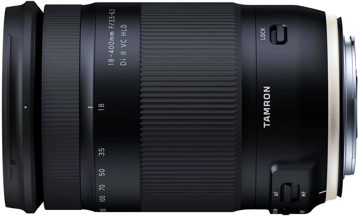 Tamron 18-400mm F/3.5-6.3 DI-II VC HLD All-In-One Zoom For Canon APS-C Digital SLR Cameras (6 Year Limited USA Warranty)