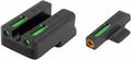 Truglo TFX PRO Handgun Sight, Glowing Shock Proof Tritium and Fiber Optic Night Sight for Handguns, Compact, Durable, and Snag Free Sight