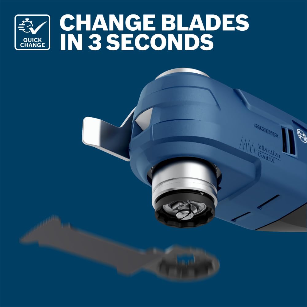 BOSCH 1-1/4 Inch OSL114C-10 Starlock Carbide Plunge Cut Blade 10-Pack - Professional Oscillating Multi-Tool Accessory with 3D Fit Interface, 30X Longer Life, Compatible with OIS Tools