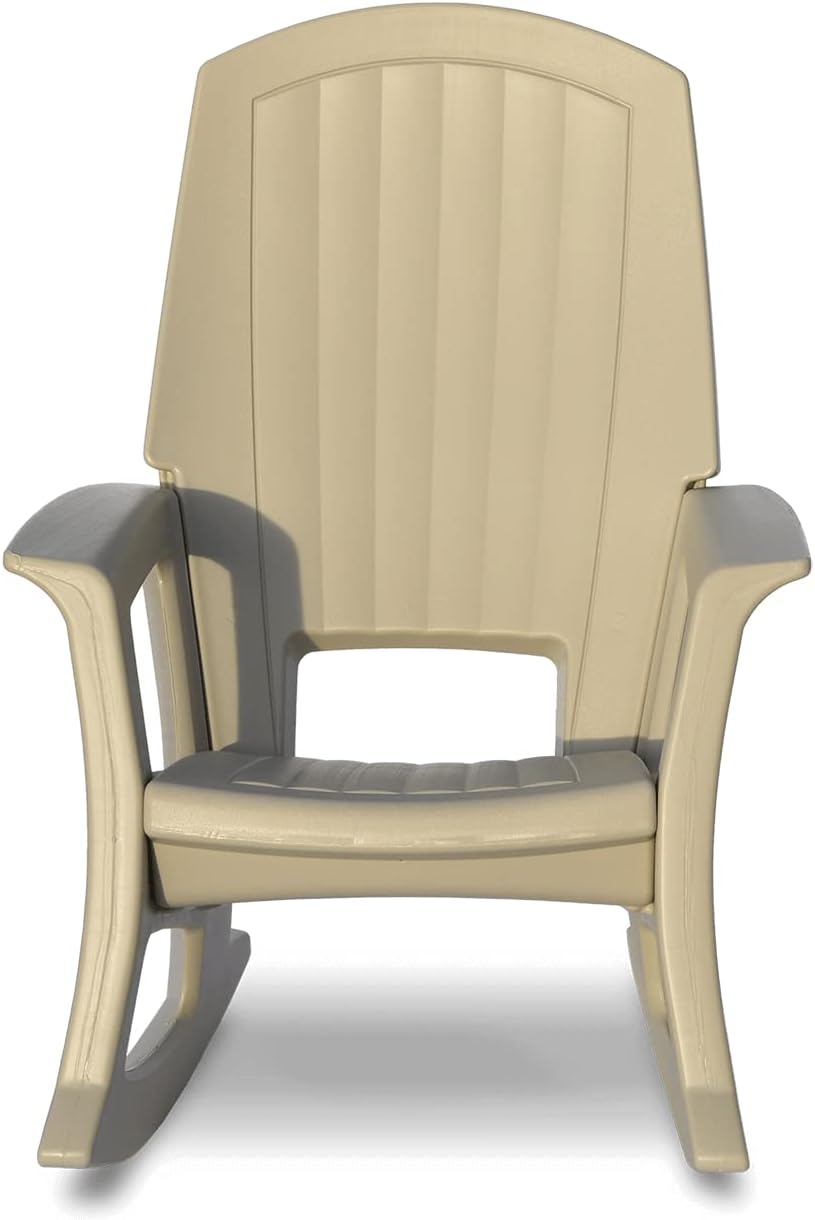 Semco Rockaway Heavy Duty All-Weather Outdoor Rocking Chair Plastics - Sand Tan