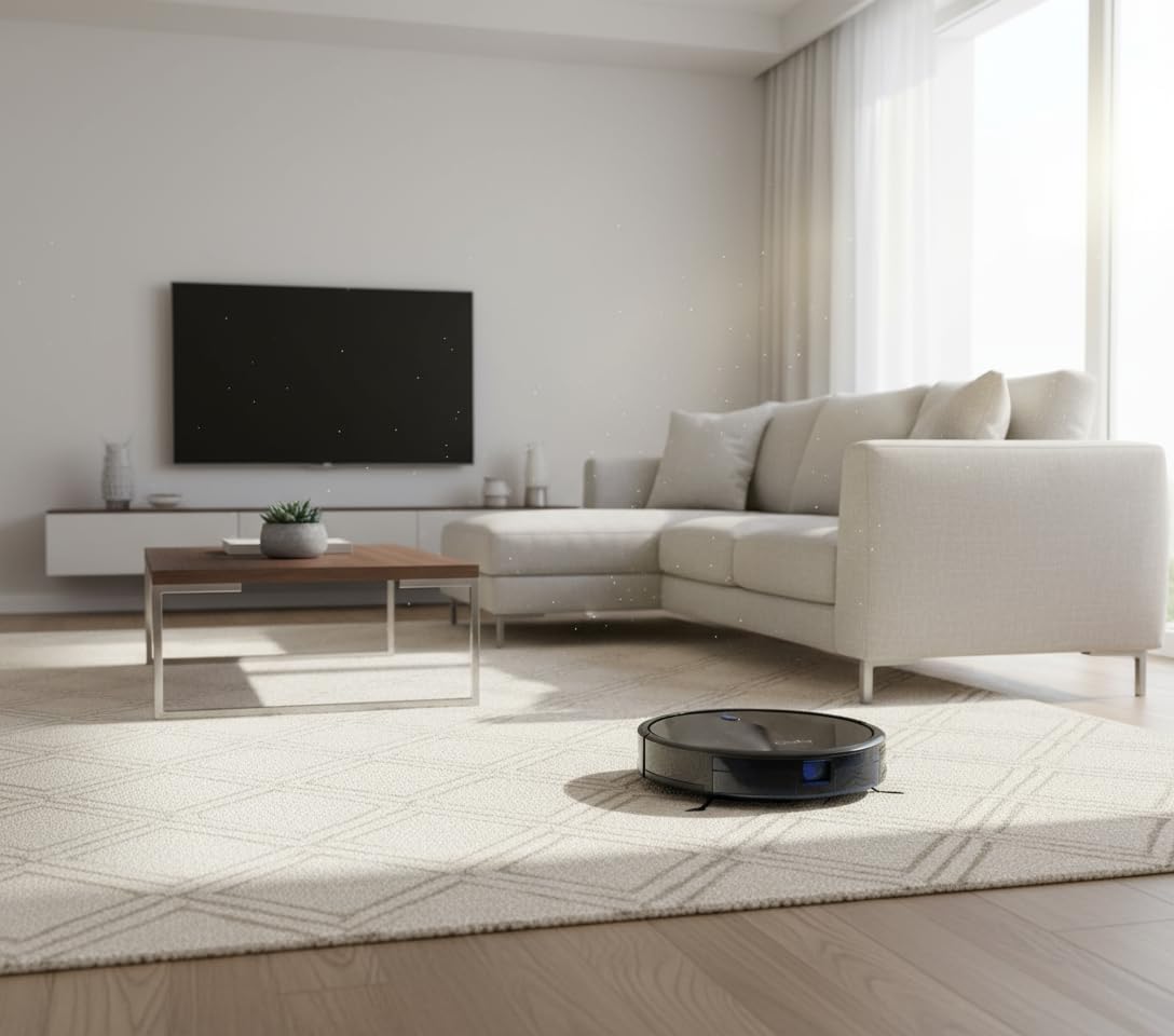 eufy by Anker, BoostIQ RoboVac 30C, Robot Vacuum Cleaner, Wi-Fi, Super-Thin, 1500Pa Suction, Boundary Strips Included, Quiet, Self-Charging Robotic Vacuum, Cleans Hard Floors to Medium-Pile Carpets
