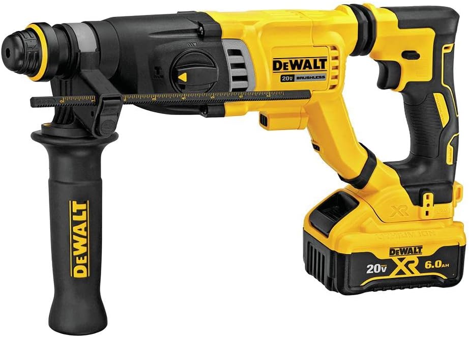 DEWALT 20V MAX Rotary Hammer, SDS Plus Kit, 1-1/8-Inch, Cordless (DCH263R2)