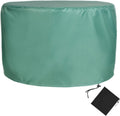 YSUEFIJO Garden Furniture Covers Waterproof Round 91x47in Patio Furniture Cover Green for Sofa Dining Table and Chairs Anti-UV Durable 420d Oxford Fabric Rip Proof with Black Storage Bag