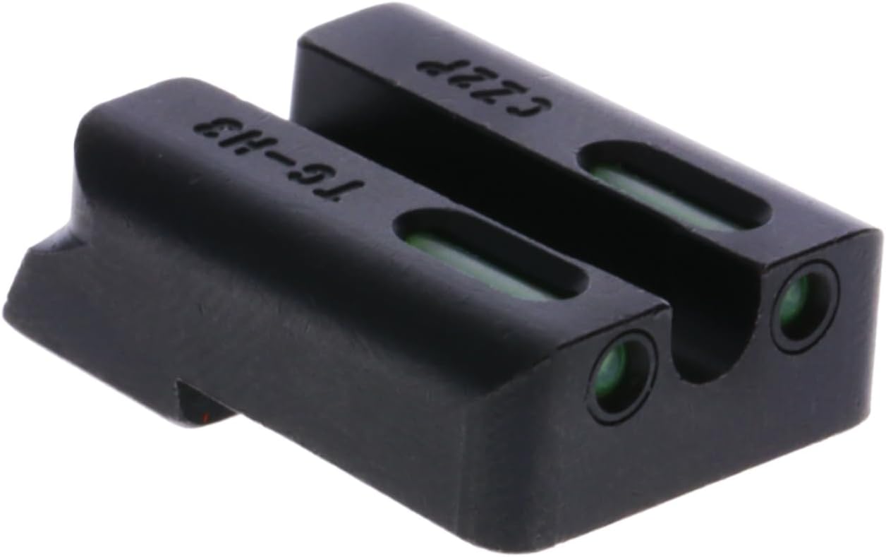 Truglo TFX PRO Handgun Sight, Glowing Shock Proof Tritium and Fiber Optic Night Sight for Handguns, Compact, Durable, and Snag Free Sight