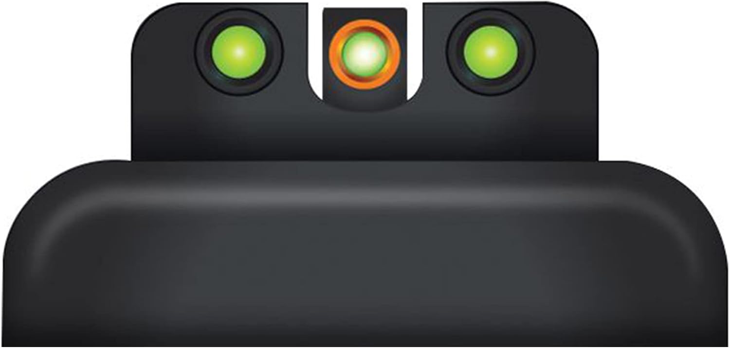 Truglo TFX PRO Handgun Sight, Glowing Shock Proof Tritium and Fiber Optic Night Sight for Handguns, Compact, Durable, and Snag Free Sight