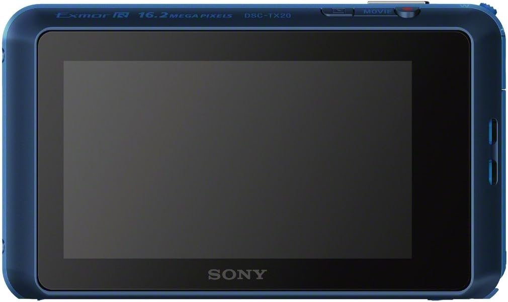 Sony Cyber-shot DSC-TX20 16.2 MP Exmor R CMOS Digital Camera with 4x Optical Zoom and 3.0-inch LCD (Blue) (2012 Model)