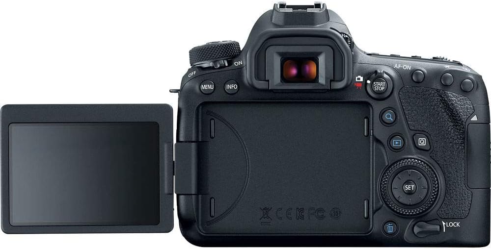 Canon EOS 6D Mark II DSLR Camera (Body Only) (1897C002) + 64GB Memory Card + Case + Photo Software + LPE6 Battery + Card Reader + Flex Tripod + HDMI Cable + Hand Strap + More