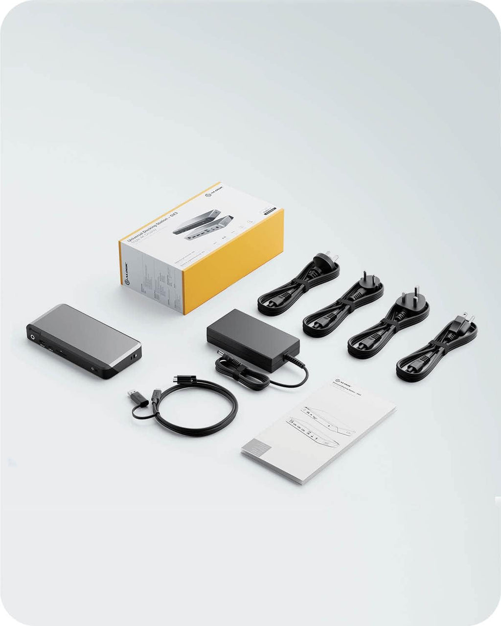 ALOGIC MX3 4K Triple Display 11-in-1 Docking Station with 100W Laptop Charging for windows, 3x DisplayPort, 3x USB-A, USB-C, 3.5mm TRRS Audio/Microphone Jack, RJ45 Ethernet, SD & Micro SD Card Reader.