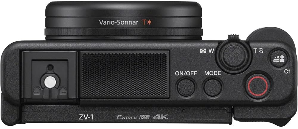 Sony ZV-1 Digital Vlogging Camera Black (DCZV1/B) – 20.1 MP 1' Sensor, 24–70 mm ZEISS Lens, 4K HDR Video, Flip Screen w/ 64GB Card, Deluxe Soft Bag, Flex Tripod, Memory Card Wallet, Cleaning Kit