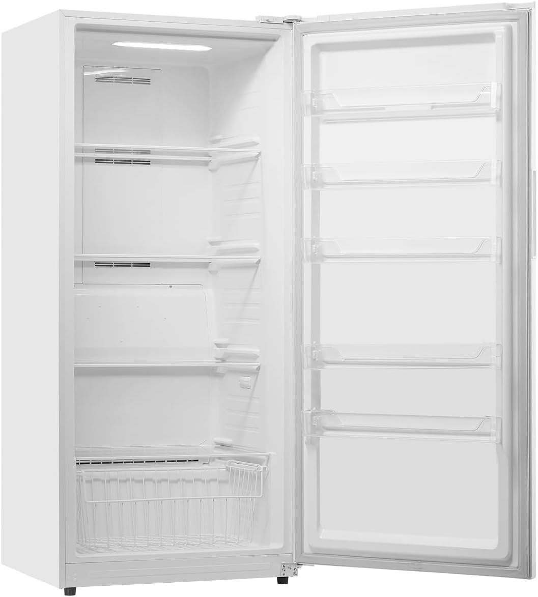 VEVOR Convertible Freezer/Refrigerator, 20.2 Cu.Ft Frost Free Upright Freezer with Temp Control Panel, Door Open too Long Alarm, Adjustable Shelves and LED, Standing Fridge for Kitchen, Office, Garage