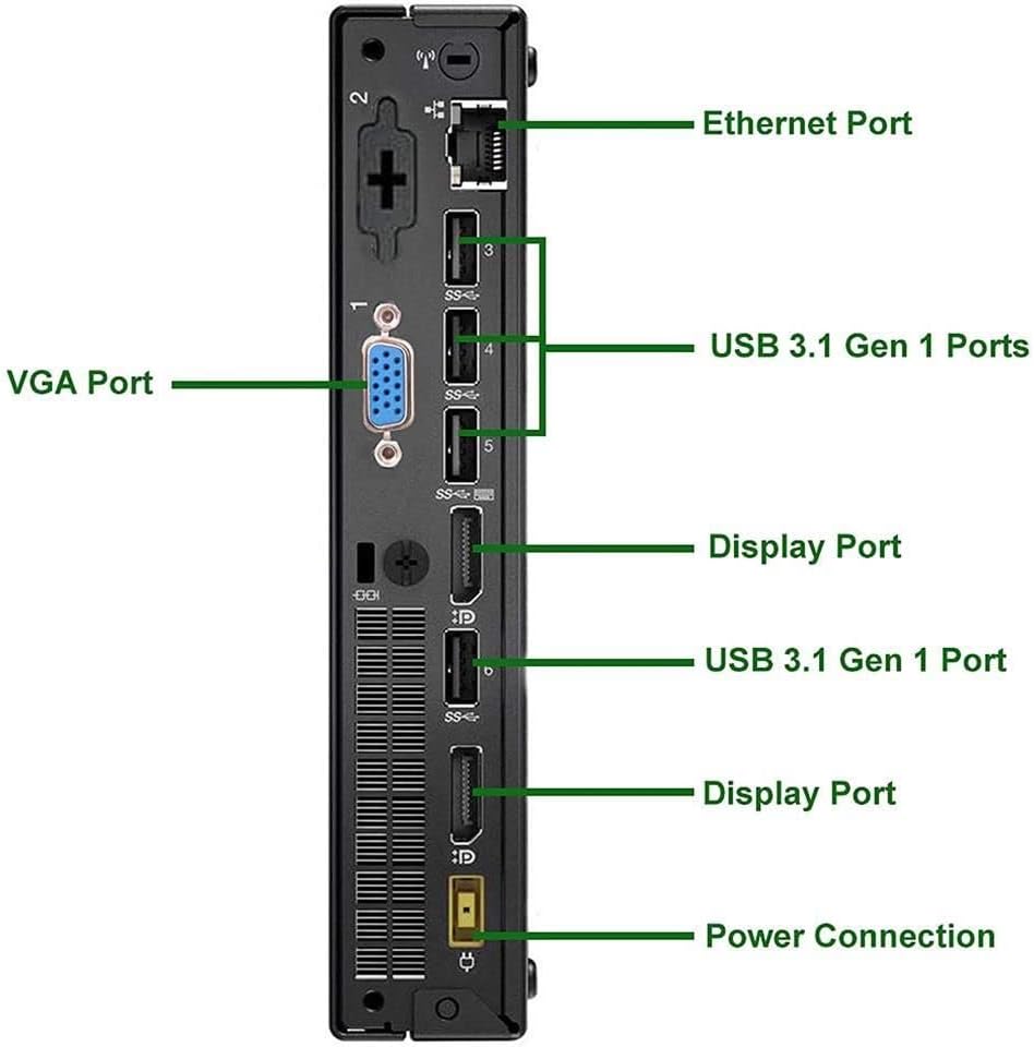 Lenovo ThinkCentre M910q Tiny Desktop Computer Mini PC, Quad Core i5 6500T up to 3.1GHz,16GB DDR4 RAM,New 512GB NVMe M.2 SSD,WiFi Bluetooth,Wireless Keyboard and Mouse,Windows 11 Pro(Renewed)