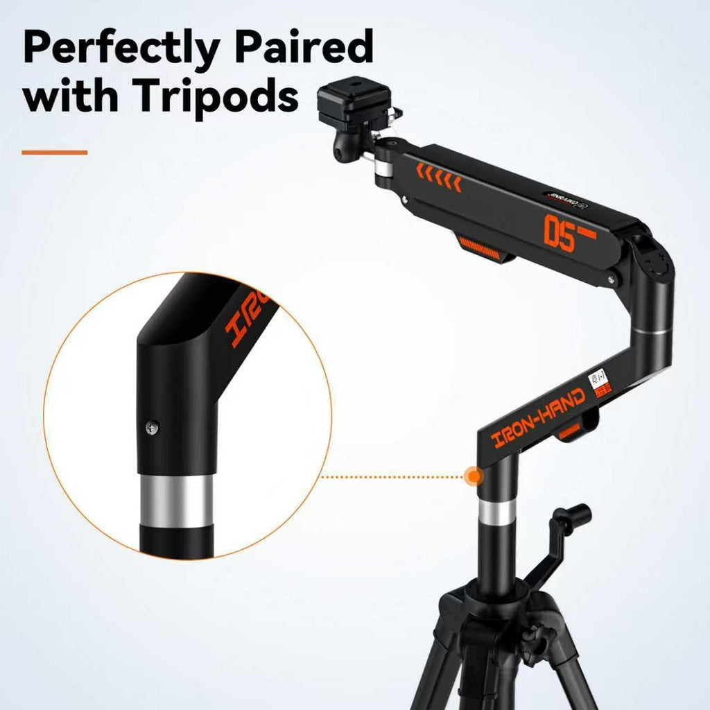 Overhead Camera Mount with 360° Adjustable Arm & Phone Holder for TikTok Live Streaming Photography Studio Content Creation, Desk Mount for for DSLR Camera/Webcam/Microphone, Black