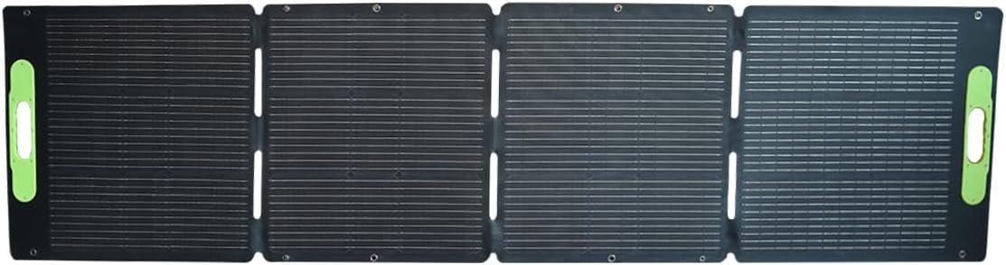 Enginuity 200W Portable Solar Panel for E300, E600, E1000, & E3600, USB Outputs for Direct Charging, High Efficiency, Ideal for Outdoor Camping, RVs, Emergency Power