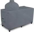 Covers & all Big Egg Grill Cover, 12 Oz Waterproof UV & Weather Resistant, PVC Coated Outdoor Cover with Air Vents & Drawstrings (60' L x 36' D x 50' H, Grey)