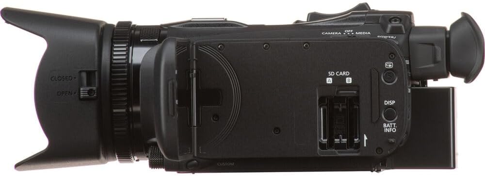 Canon VIXIA HF G70 4K Camcorder – UHD Video Camera with 20x Optical Zoom, 1/2.3' CMOS Sensor, Dual SD Slots & HDMI Output (5734C002) + Shoulder Bag + 64GB Memory Card