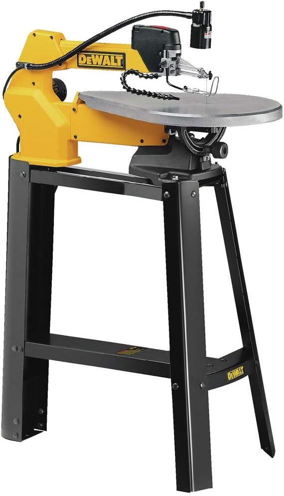 DEWALT Scroll Saw, 1.3 Amp, 20 in Steel Blade, With Variable-Speed Trigger, For Precise Cuts (DW788)