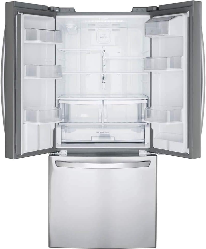 LG LFDS22520S - Refrigerator/Freezer - French Door Bottom Freezer with Water Dispenser - Stainless Steel