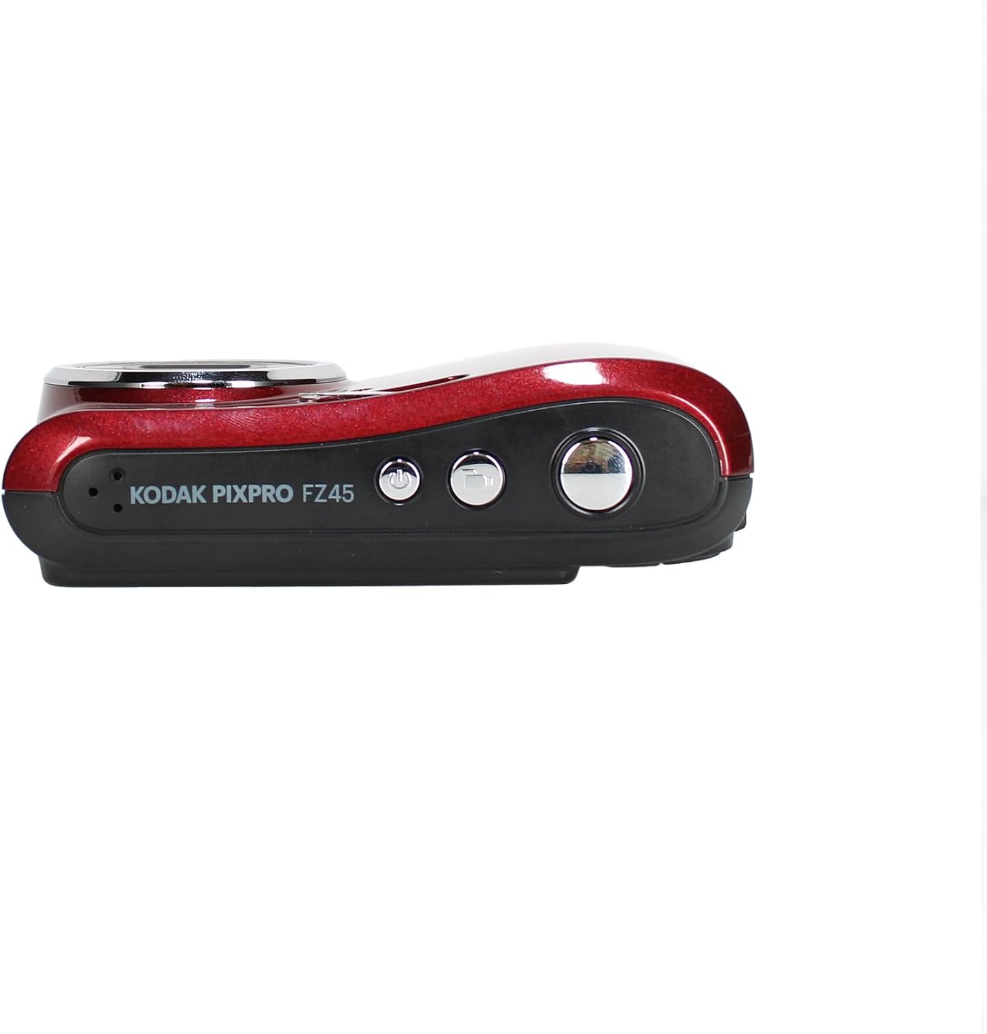 Kodak Pixpro FZ45 Digital Camera (Red) Bundle Including: 64 GB Memory Card, Rechargeable Batteries, Flexible Tripod, Card Reader, Card Wallet, Hand Strap, Full Cleaning Kit