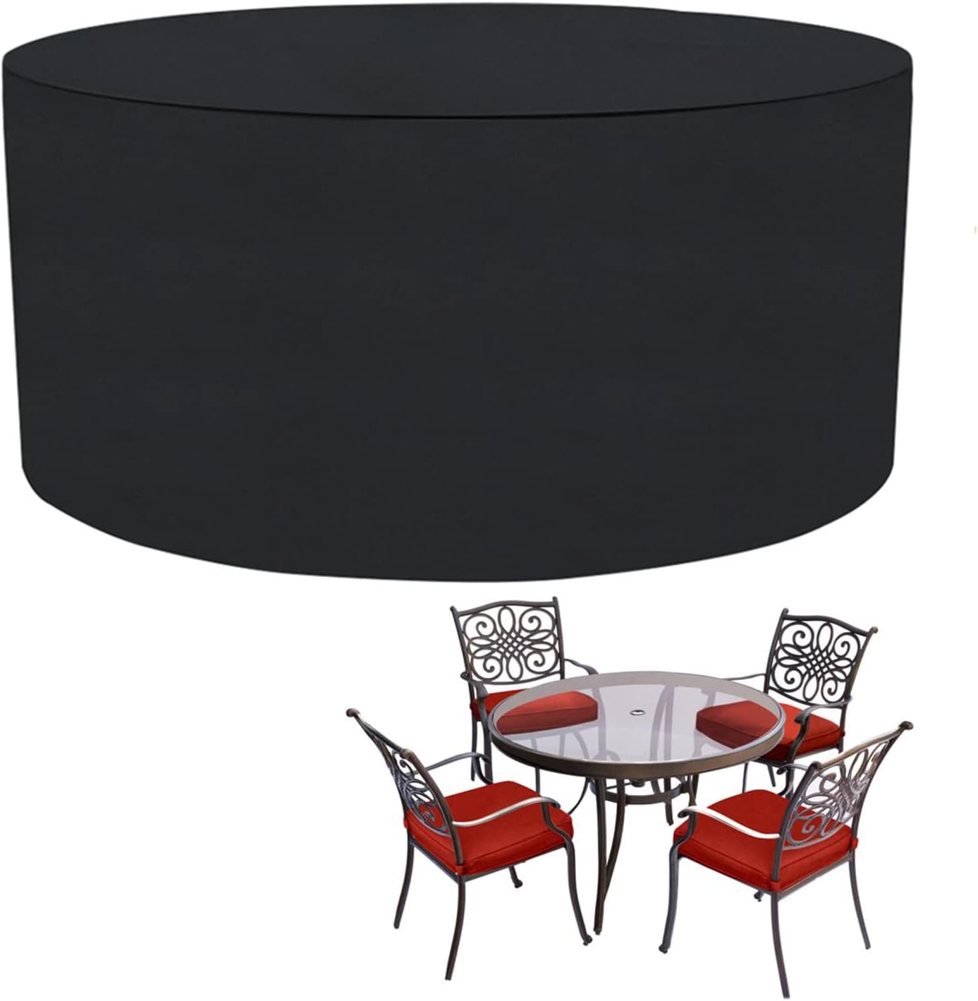 Outdoor Patio Furniture Cover 126' D x 39' H, Waterproof Table and Chairs Set Cover, Dust Proof Furniture Protective Cover, Heavy Duty Outdoor Sectional Sofa Covers (320x100cm)