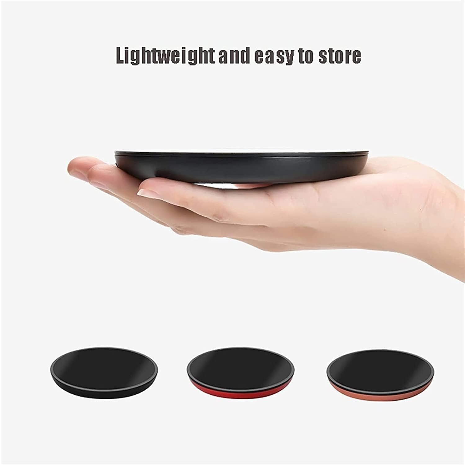 Coffee Mug Warmer Electric Beverage Warmers for Office Home Desk Warmer Thermostat Coaster for Hot Coffee Tea Espresso Milk with Auto Shut Off (Color : Red) (Black)